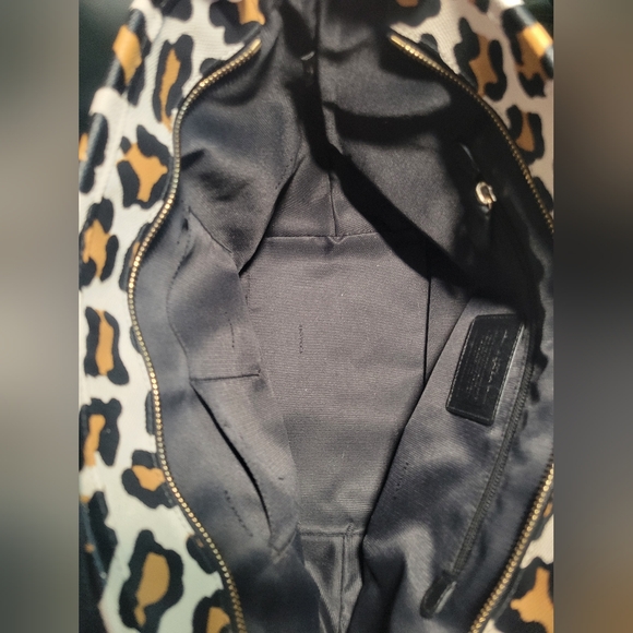Coach Ocelot Leopard Shopper Tote - Picture 7 of 9